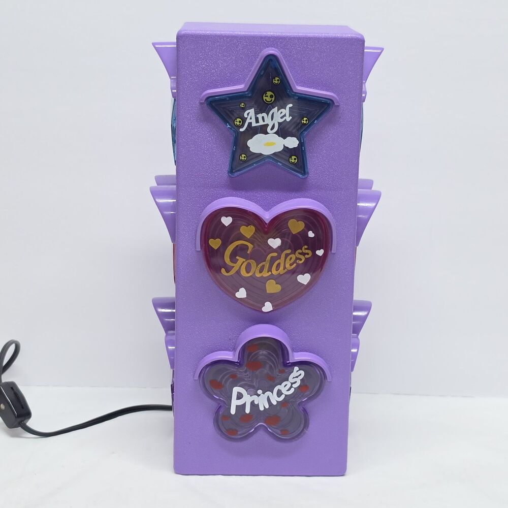 PURPLE FLASHING ANGEL GODDESS PRINCESS PLUG-IN PARTY SHADOW LIGHT LAMP
